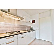 Bariperfil Protector de pared de cocina Backsplash (Endgrain Oak, 60 x 98 cm, Aluminio) | BAUHAUS
