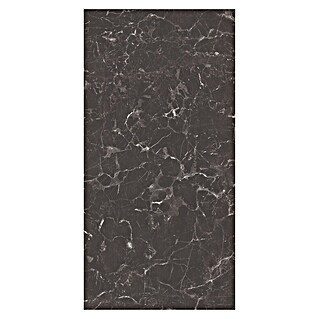 Bariperfil Protector de pared de cocina Backsplash (Galaxus black, 60 x 98 cm, Aluminio)