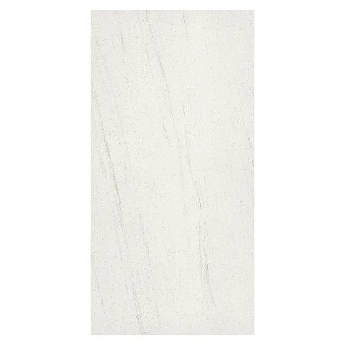 Bariperfil Protector de pared de cocina Backsplash - White concrete, 60 x 98 cm, Aluminio - Detalle de una baldosa de mármol blanco con sutiles vetas grises, ideal para interiores modernos y diseños de superficies de alta calidad.
