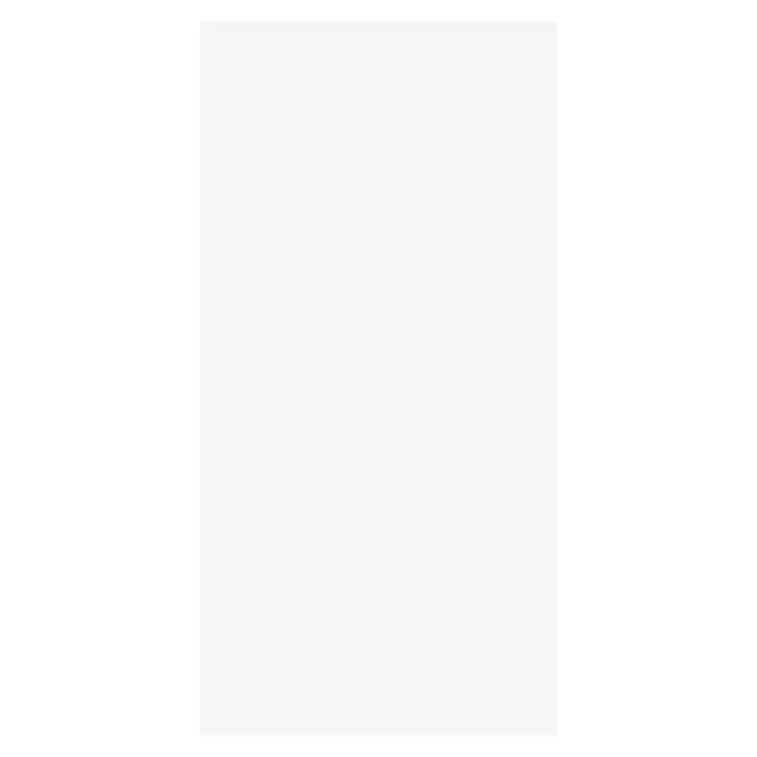 Bariperfil Protector de pared de cocina Backsplash - White, 60 x 98 cm, Aluminio - Imagen minimalista que muestra un rectángulo blanco vacío enmarcado por un borde negro audaz, enfatizando contraste y claridad.