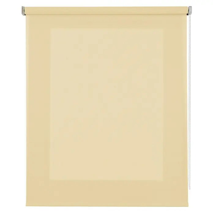 Estor enrollable Soft - An x Al: 100 x 250 cm, Vainilla - Primer plano de un estor enrollable beige diseñado para ofrecer control de luz y privacidad en espacios interiores. Perfecto para cualquier ventana y decoración.