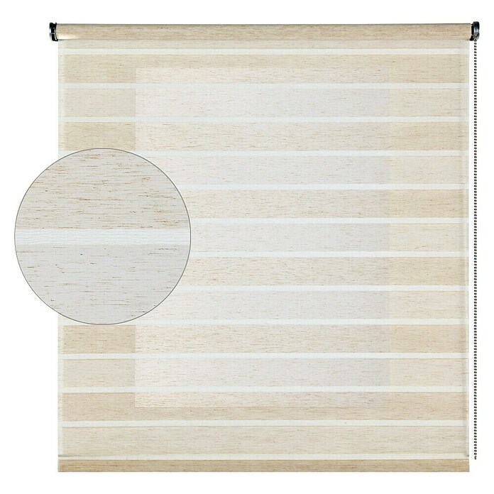 Estor enrollable Rustic Cintas (An x Al: 100 x 180 cm, Beige/Blanco, Formas y patrones) | BAUHAUS