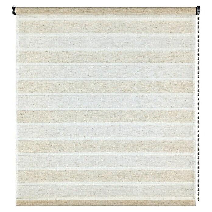 Estor enrollable Rustic Cintas (An x Al: 100 x 180 cm, Beige/Blanco, Formas y patrones) | BAUHAUS