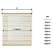 Estor enrollable Rustic Cintas (An x Al: 100 x 180 cm, Beige/Blanco, Formas y patrones) | BAUHAUS