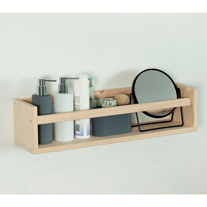 Astigarraga Especiero (L x An x Al: 15 x 60 x 15 cm, Madera de pino, Natural) | BAUHAUS