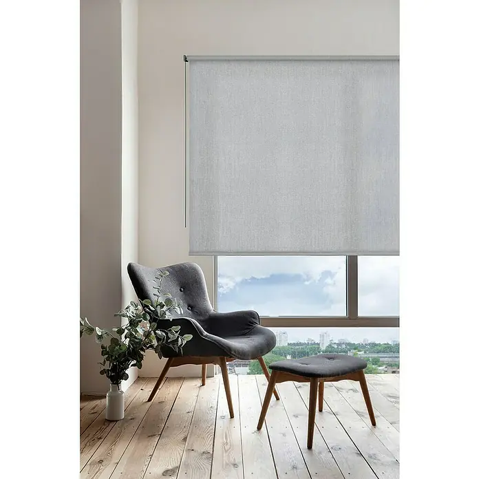 Estor enrollable Soft - An x Al: 100 x 250 cm, Gris - Elegantes estores grises que mejoran la privacidad y complementan los interiores modernos. Ideal para un ambiente sereno de inspiración escandinava.