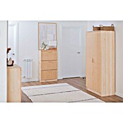 Astigarraga Aura Conjunto de muebles (2 pzs., Madera maciza y rafia, Natural) | BAUHAUS