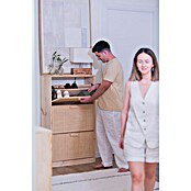 Astigarraga Aura Zapatero (L x An x Al: 25 x 64,8 x 114,8 cm, Natural, Número de compartimentos: 3 ud.) | BAUHAUS