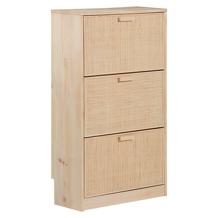 Astigarraga Aura Conjunto de muebles (2 pzs., Madera maciza y rafia, Natural) | BAUHAUS