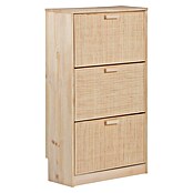 Astigarraga Aura Conjunto de muebles (2 pzs., Madera maciza y rafia, Natural) | BAUHAUS