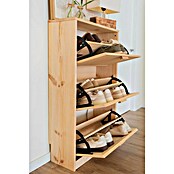 Astigarraga Aura Zapatero (L x An x Al: 25 x 64,8 x 114,8 cm, Natural, Número de compartimentos: 3 ud.) | BAUHAUS
