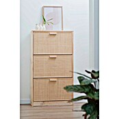 Astigarraga Aura Conjunto de muebles (2 pzs., Madera maciza y rafia, Natural) | BAUHAUS