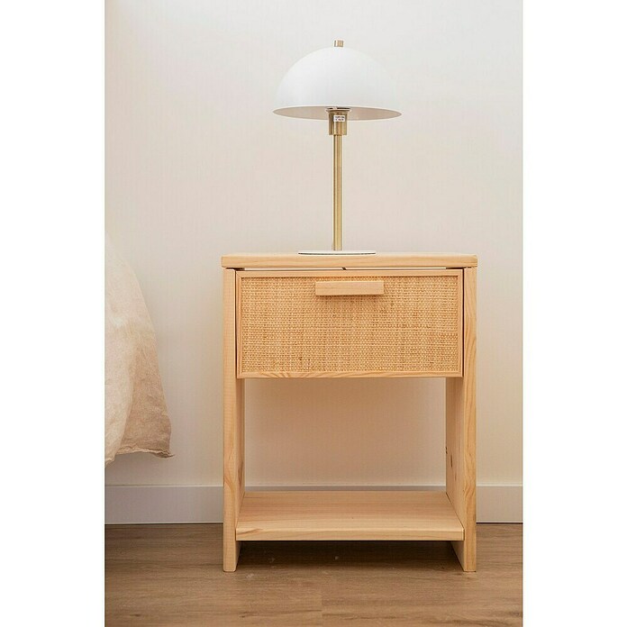 Astigarraga Aura Conjunto de muebles (5 pzs., Madera maciza y rafia, Natural) | BAUHAUS