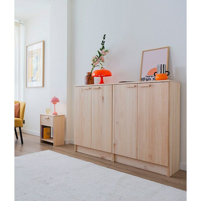 Astigarraga Vita Aparador (L x An x Al: 36 x 65 x 96 cm, Natural, Número de puertas: 2 ud.) | BAUHAUS