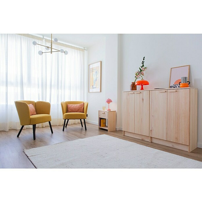 Astigarraga Vita Aparador (L x An x Al: 36 x 65 x 96 cm, Natural, Número de puertas: 2 ud.) | BAUHAUS