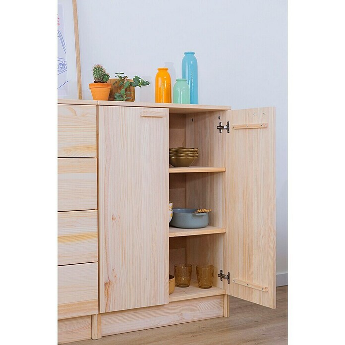 Astigarraga Vita Aparador (L x An x Al: 36 x 65 x 96 cm, Natural, Número de puertas: 2 ud.) | BAUHAUS