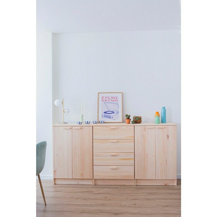 Astigarraga Vita Aparador (L x An x Al: 36 x 65 x 96 cm, Natural, Número de puertas: 2 ud.) | BAUHAUS