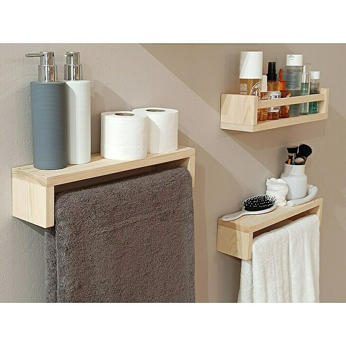 Astigarraga Especiero (L x An x Al: 15 x 40 x 15 cm, Madera, Natural) | BAUHAUS