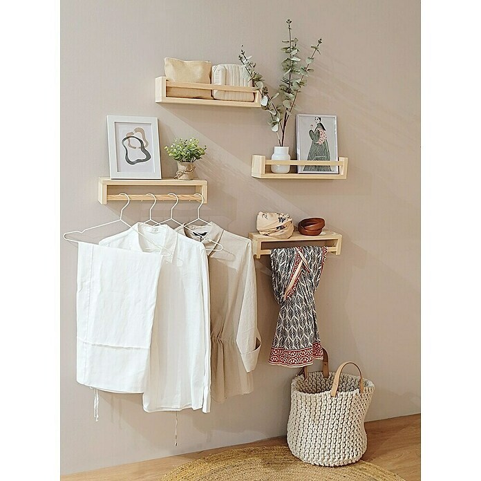 Astigarraga Especiero (L x An x Al: 15 x 40 x 15 cm, Madera, Natural) | BAUHAUS