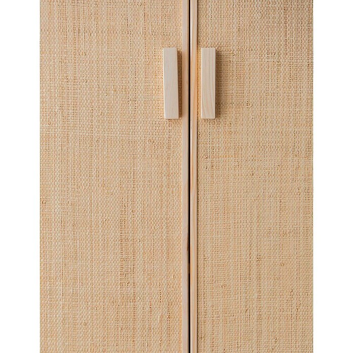 Astigarraga Aura Conjunto de muebles (5 pzs., Madera maciza y rafia, Natural) | BAUHAUS