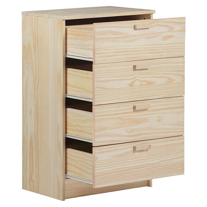 Astigarraga Vita Cómoda (L x An x Al: 36 x 65 x 96 cm, Natural, Número de cajones: 4 ud.) | BAUHAUS