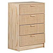 Astigarraga Aura Conjunto de muebles (5 pzs., Madera maciza y rafia, Natural) | BAUHAUS