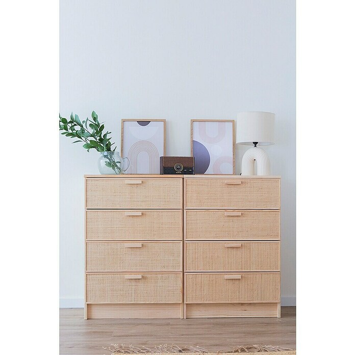 Astigarraga Aura Cómoda (L x An x Al: 36 x 65 x 96 cm, Natural, Número de cajones: 4 ud.) | BAUHAUS
