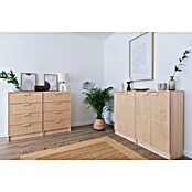 Astigarraga Aura Conjunto de muebles (4 pzs., Madera maciza y rafia, Natural) | BAUHAUS