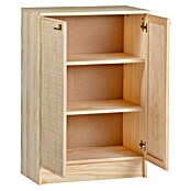 Astigarraga Aura Conjunto de muebles (4 pzs., Madera maciza y rafia, Natural) | BAUHAUS