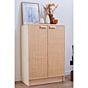 Astigarraga Aura Conjunto de muebles (4 pzs., Madera maciza y rafia, Natural) | BAUHAUS