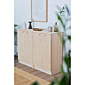 Astigarraga Aura Conjunto de muebles (4 pzs., Madera maciza y rafia, Natural) | BAUHAUS