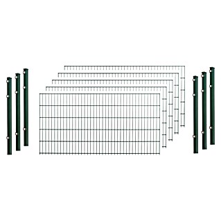 Peddy Shield Zaun-Set DSM (10 x 0,83 m, Grün, 11 -tlg.)