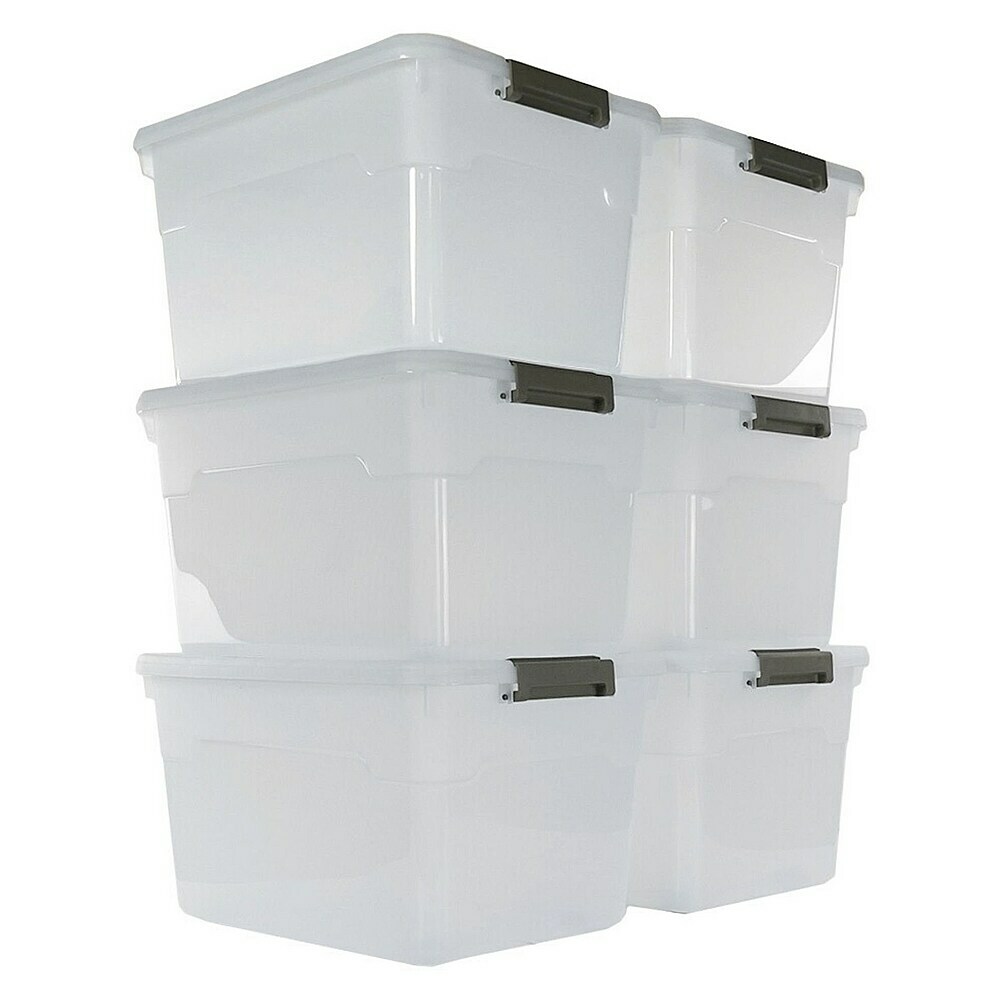 6 Transparente Aufbewahrungsboxen Mit Deckel – Klare Kunststoffboxen Für Schrank, Regal & Ordnung Im Haushalt