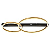 Globo LED-Deckenleuchte Luffy (54 W, L x B x H: 930 x 585 x 102 mm, Schwarz/Gold, Matt, Warmweiß) | BAUHAUS