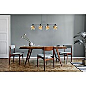 Globo Pendelleuchte Corry (L x B x H: 1 140 x 210 x 1 200 mm, Glas, Rauchfarbig, Schwarz, E27) | BAUHAUS