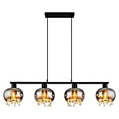 Globo Pendelleuchte Corry (L x B x H: 1 140 x 210 x 1 200 mm, Glas, Rauchfarbig, Schwarz, E27) | BAUHAUS