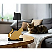 Globo LED-Tischleuchte Furri Katze (3 W, L x B x H: 200 x 106 x 347 mm, Schwarz/Gold, Matt, IP44) | BAUHAUS