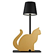 Globo LED-Tischleuchte Furri Katze (3 W, L x B x H: 200 x 106 x 347 mm, Schwarz/Gold, Matt, IP44) | BAUHAUS