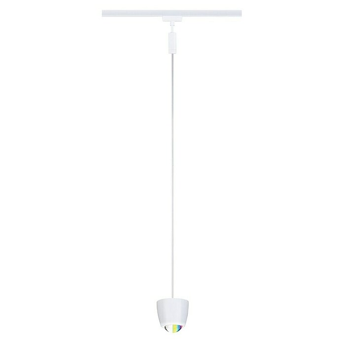 Paulmann URail LED-Pendelleuchte Tyros (5,5 W, Ø x H: 10 x 10,3 cm, RGBW, Signalweiß) | BAUHAUS