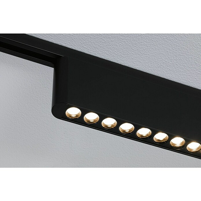 Paulmann URail LED-Lichtleiste Zelos (L x B x H: 2,3 x 37,2 x 7,4 cm, Lichtfarbe: Warmweiß, Schwarz matt) | BAUHAUS