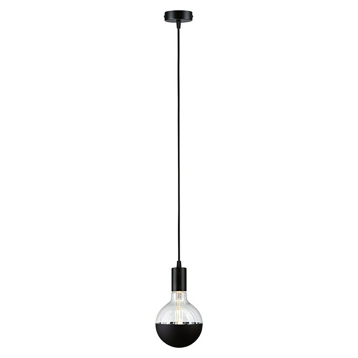 Paulmann Lámpara colgante WD Ravi (60 W, Ø x L: 8 x 150 cm, Negro, E27) | BAUHAUS