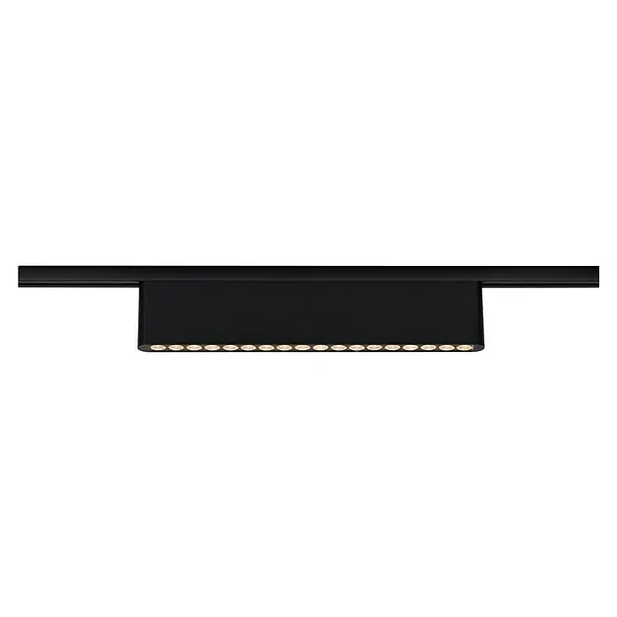 Paulmann URail LED-Lichtleiste Zelos - L x B x H: 2,3 x 37,2 x 7,4 cm, Lichtfarbe: Warmweiß, Schwarz matt - Schwarze, hängende Deckenleuchte mit integrierten LEDs für stilvolle und effiziente Beleuchtung im Raum.