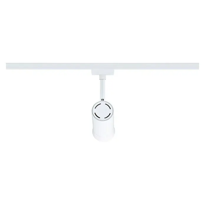 Paulmann URail LED-Spot Tarie - 5,5 W, 6 x 16,05 cm, Signalweiß - Nahaufnahme einer weißen LED-Strahlerlampe für die Decke.