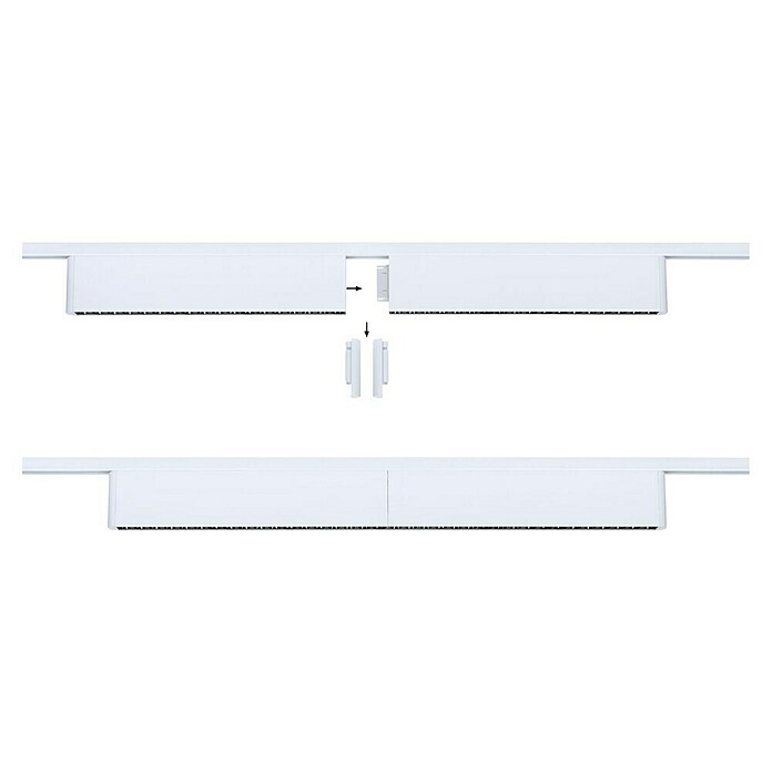 Paulmann URail Lámpara fluorescente LED Zelos (L x An x Al: 2,3 x 37,2 x 7,4 cm, Color de luz: Blanco neutro, Blanco) | BAUHAUS