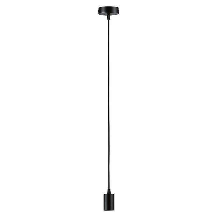Paulmann Lámpara colgante WD Ravi (60 W, Ø x L: 8 x 150 cm, Negro, E27) | BAUHAUS