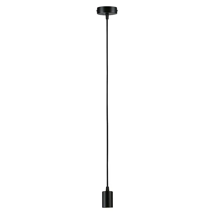 Paulmann Pendelleuchte Ravi - 60 W, Ø x L: 8 x 150 cm, Schwarz, E27 - Schlanke schwarze Stehlampe mit minimalistischem Design, ideal für moderne Wohnräume. Sie bietet stilvolle Beleuchtung und ist ein echter Hingucker.