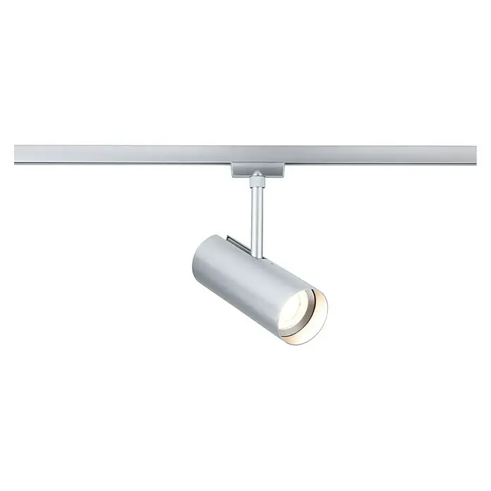Paulmann URail LED-Spot Theron - 13 W, Chrom matt, Warmweiß, 6,2 x 20 cm, 3.000 K - Schwenkbarer silberner LED-Strahler an einer Schiene für eine flexible und moderne Beleuchtungslösung in jedem Raum.