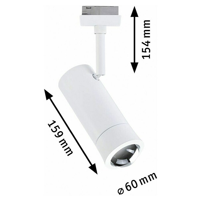 Paulmann URail Foco LED para riel ZB Spot Tarie RGBW (5,5 W, 6 x 16,05 cm, Blanco Señales) | BAUHAUS