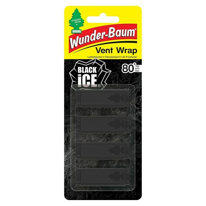 Wunderbaum Osvežilec zraka Vent Wrap  (Black Ice, 60 dni) | Osvežilci zraka | Avtomobilska oprema | Dodatna oprema za avtomobile | Navtika, avtomobili in kolesa | Izdelki | BAUHAUS