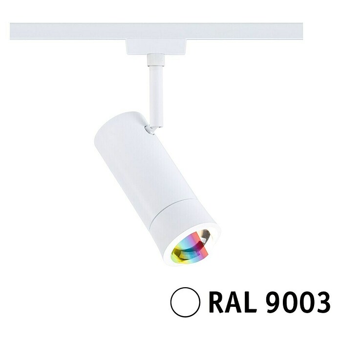 Paulmann URail Foco LED para riel ZB Spot Tarie RGBW (5,5 W, 6 x 16,05 cm, Blanco Señales) | BAUHAUS